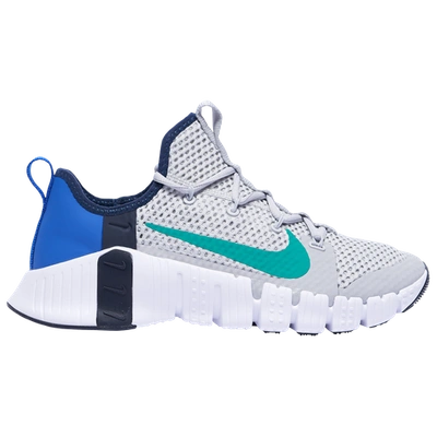 Nike Free Metcon 3 Men's Training Shoe (grey Fog) In Grey Fog,game Royal,dark Obsidian,neptune Green