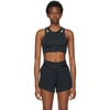 Nike Aeroswift Women's Running Crop Top In Black/white