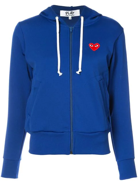 blue comme des garcons hoodie