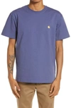 Carhartt Chase T-shirt - Cold Viola/gold In Purple