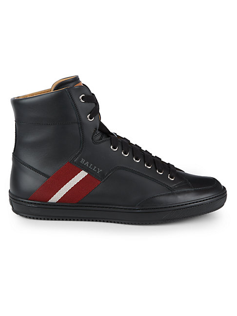 high top bally sneakers