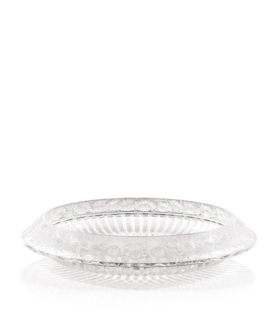 Lalique Crystal Marguerites Bowl In White
