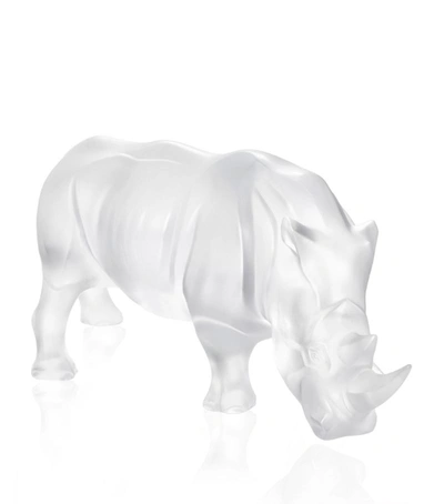 Lalique Rhinoceros Sculpture