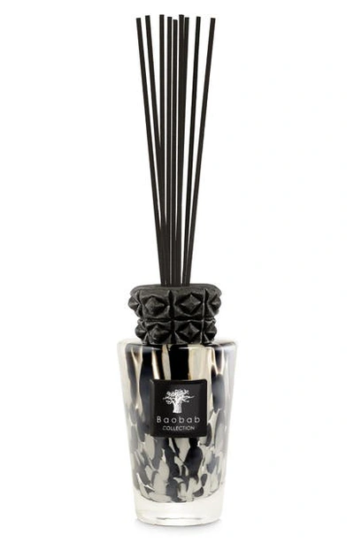 Baobab Collection Mini Totem Black Pearls Diffuser (250ml) In Black- 250 ml