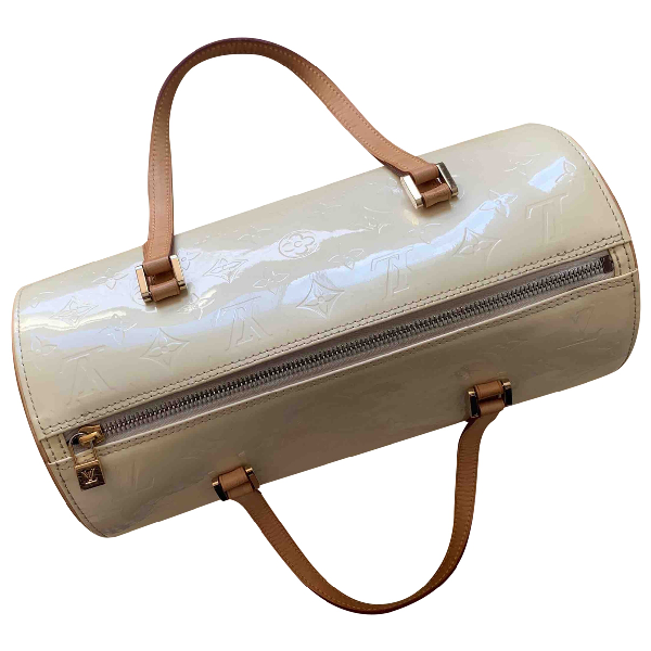Pre-Owned Louis Vuitton White Patent Leather Clutch Bag | ModeSens
