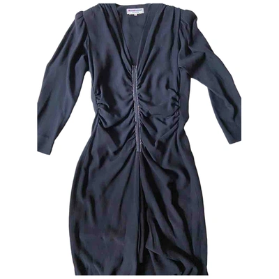 Pre-owned Saint Laurent Silk Dress In Black