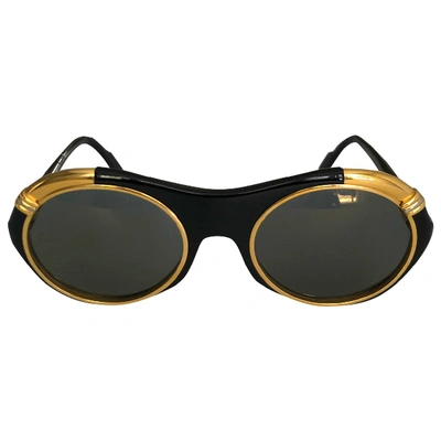 Pre-owned Cartier Santos Black Sunglasses
