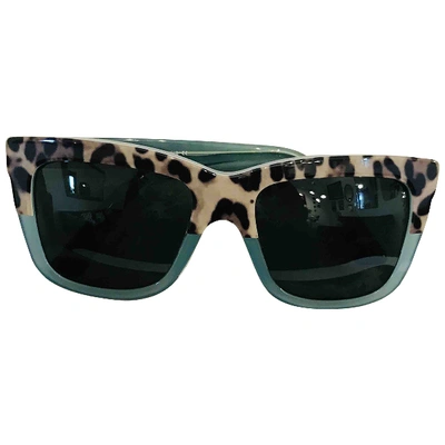 Pre-owned Dolce & Gabbana Turquoise Sunglasses