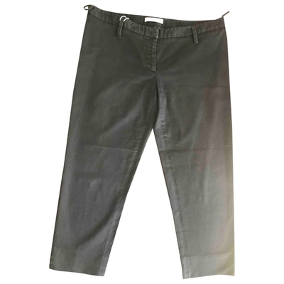 Pre-owned Prada Slim Trousers In Black