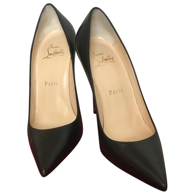 Pre-owned Christian Louboutin So Kate  Leather Heels In Black