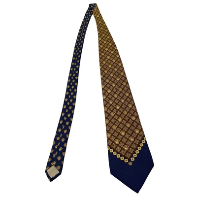 Pre-owned Versace Silk Tie In Gold