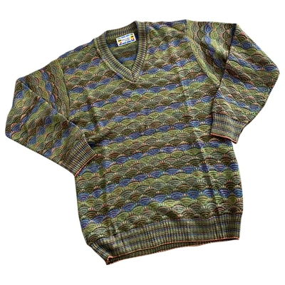 Pre-owned Missoni Wool Pull In Green