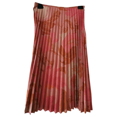 Pre-owned Mulberry Mid-length Skirt In Pink