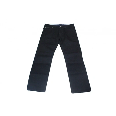 Pre-owned Louis Vuitton Straight Jeans In Black