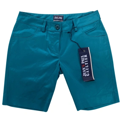 Pre-owned Jean Paul Gaultier Green Synthetic Shorts