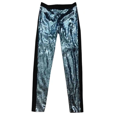Pre-owned Moschino Cheap And Chic Slim Trousers In Blue