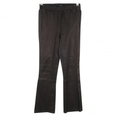 Pre-owned J Brand Leather Trousers In Black