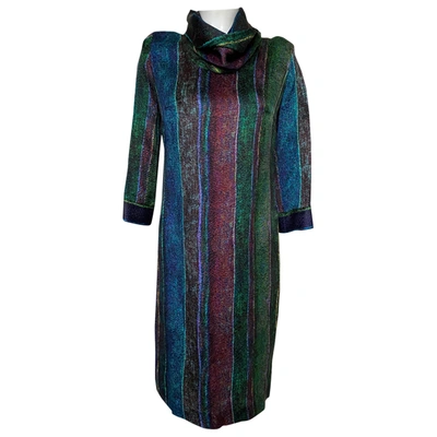 Pre-owned Paul Smith Silk Mid-length Dress In Green
