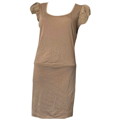 Pre-owned Hoss Intropia Dress In Khaki