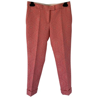 Pre-owned Stella Mccartney Straight Pants In Pink