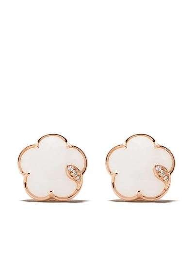 Pasquale Bruni 18kt Rose Gold Petit Joli Agate And Diamond Studs