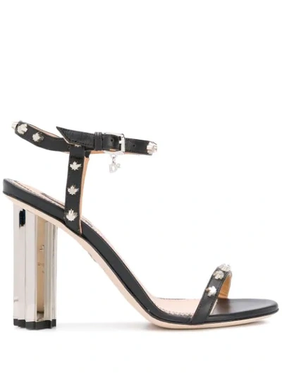 Dsquared2 Studded High Heel Sandals In Black