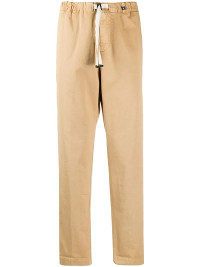 Myths Drawstring Tapered Leg Trousers In Neutrals