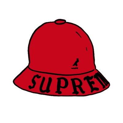 Pre-owned Supreme  Kangol Bermuda Casual Hat Red