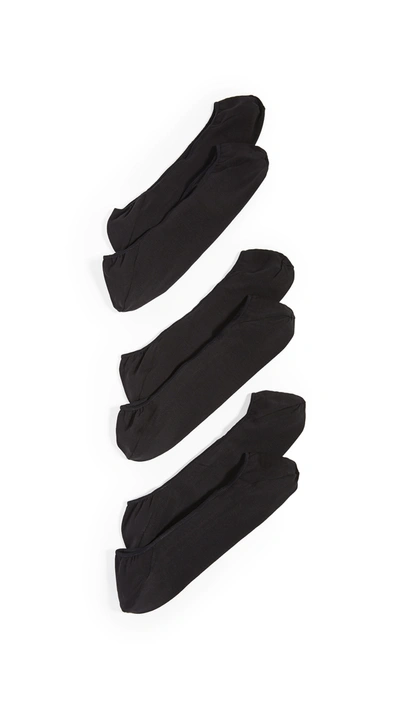 Calvin Klein Underwear 3 Pack No Show Socks In Black