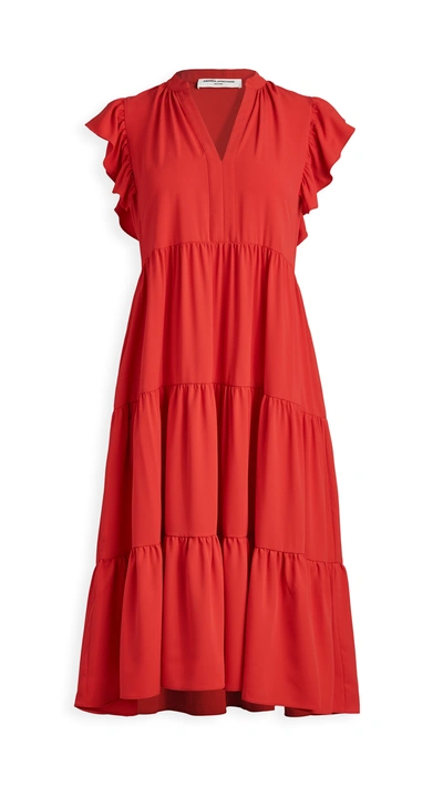 Amanda Uprichard Sheradin Dress In Candy Apple