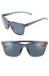 Smith Shoutout 57mm Chromapop(tm) Polarized Square Sunglasses In Crystal Mediterranean/ Black
