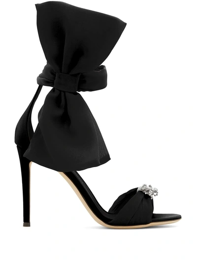 Giuseppe Zanotti Etoile Bow-detail Sandals In Black
