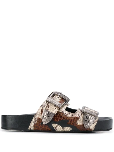 Kurt Geiger Open Toe Sandals In Beige