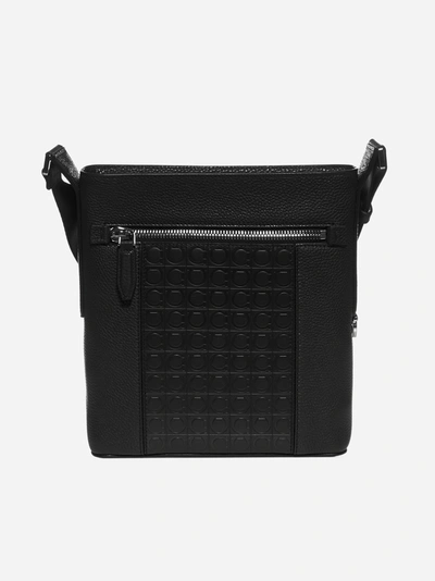 Ferragamo Gancini-motif Leather Shoulder Bag In Nero Nero Nero