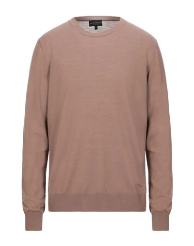 Emporio Armani Sweaters In Beige