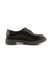 Adieu Chunky Sole Derby Shoes In Black