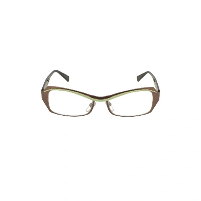 Alain Mikli Womens Brown Metal Glasses
