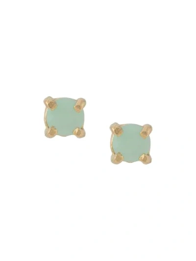 Wouters & Hendrix I Play Chrysoprase Earrings In Gold