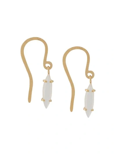 Wouters & Hendrix I Play Mother Of Pearl Earrings In Gold