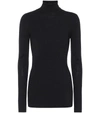 Wardrobe.nyc Release 05 Roll-neck Ribbed Merino-wool Sweater In Schwarz