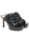 Bottega Veneta Women's Board High Heel Platform Slide Sandals In Black