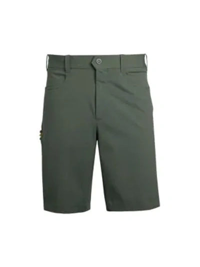 Incotex Men's Gary Techno Golf Shorts In Green Grey