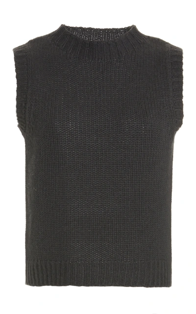 Sablyn Aiden Sleeveless Cashmere Top In Grey