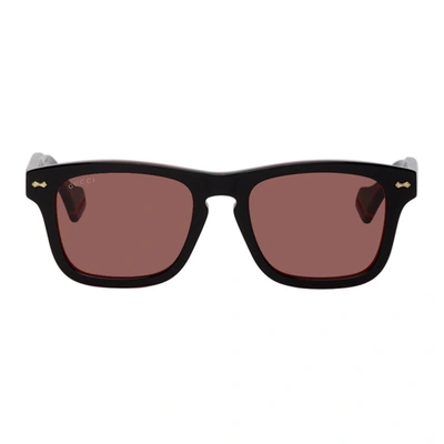 Gucci Black & Red Gg0735s Sunglasses