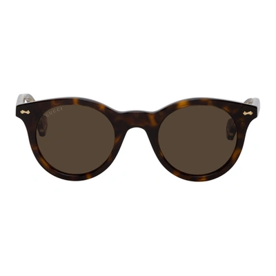 Gucci Gg0736s Sunglasses In 002 Havana