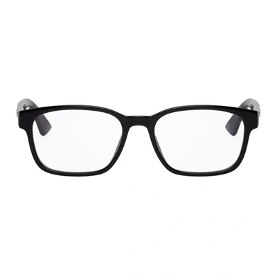 Gucci Black Rectangular Glasses In 001 Black