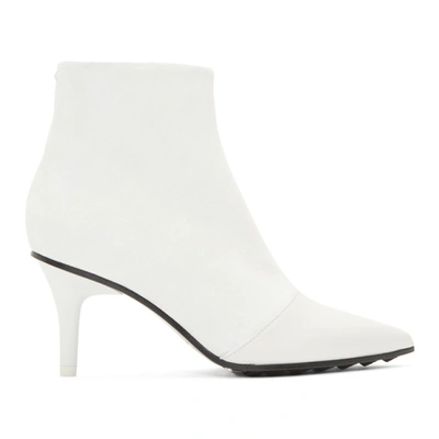 Rag & Bone Rag And Bone White Beha Moto Boots In 100 White