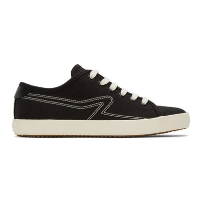 Rag & Bone Black Canvas Court Sneakers