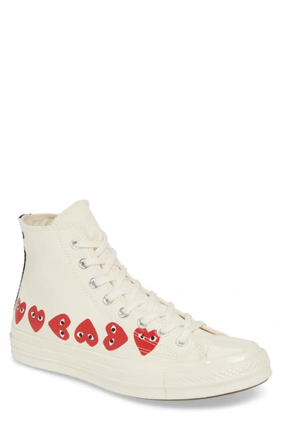 Comme Des Garçons X Converse Chuck Taylor® High Top Sneaker In White