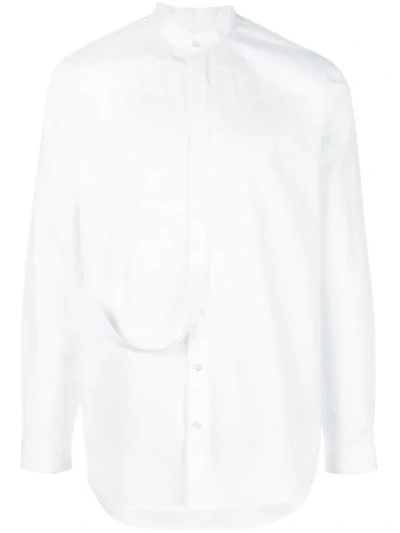 Jil Sander Pointed-collar Long-sleeved Shirt In White